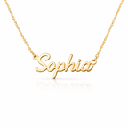 Personalized Name Necklace – Custom Gold Script Name