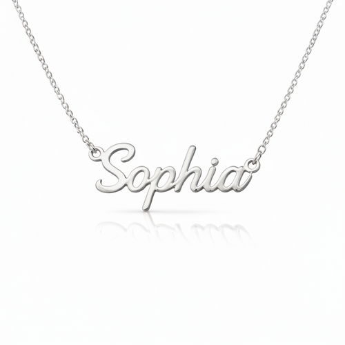 Personalized Name Necklace – Custom Gold Script Name
